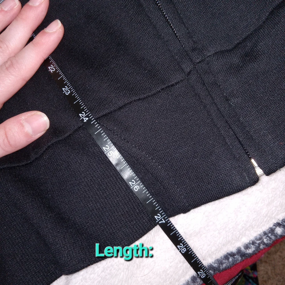 Y2K Lucky Girl Graphic Zip Hoodie Black Retro Size 2X Bradford Exchange - Picture 8 of 8